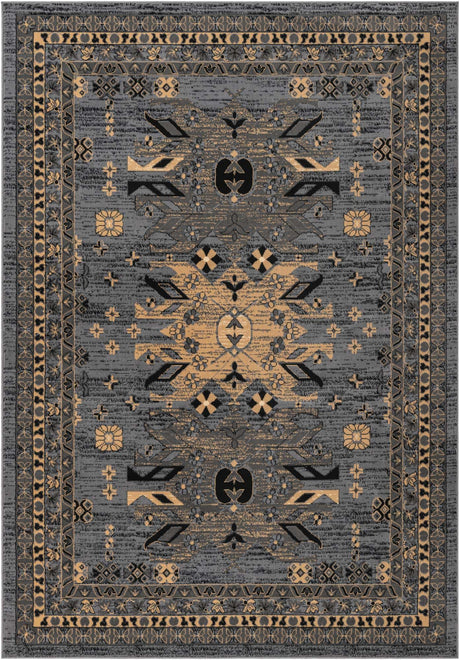 Gray 7' 1 x 10' Taftan Rectangle Area Rug