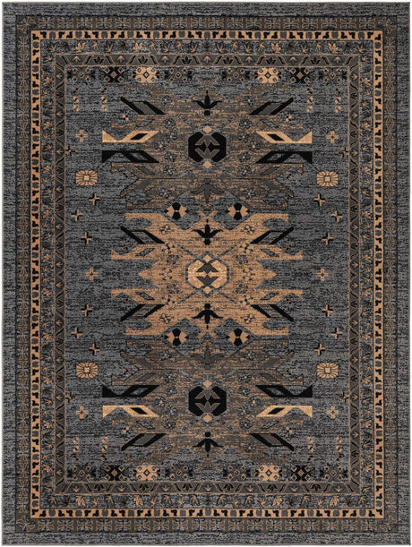 Gray 9' x 12' Taftan Rectangle Area Rug