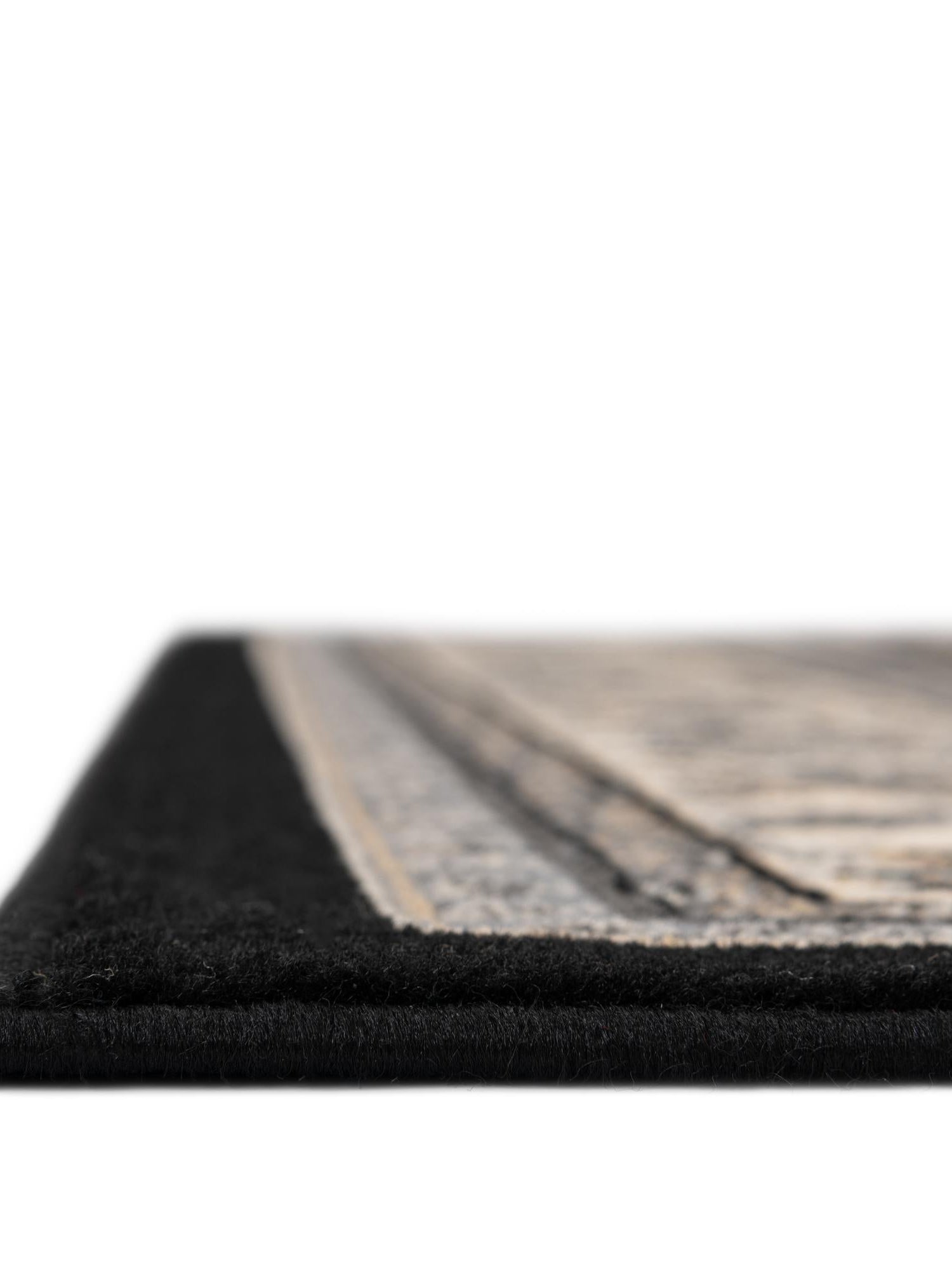 Black 2' 7 x 10' Sialk Hill Runner Area Rug 100% Polypropylene Durable Easy Clean Classic Traditional Design Carpet for Interior Design for Sale at Rug Engine