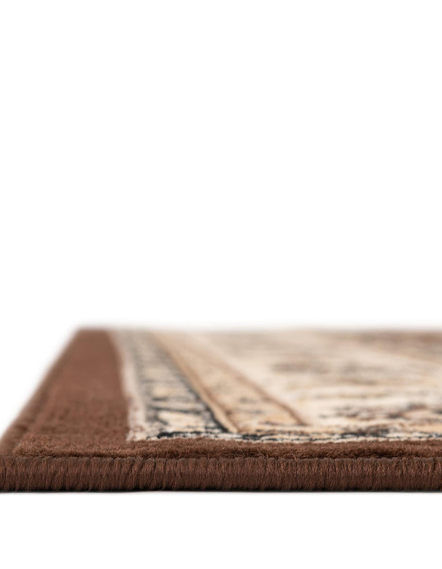 Brown 2' 7 x 10' Sialk Hill Runner Area Rug 100% Polypropylene Durable Easy Clean Classic Traditional Design Carpet for Interior Design for Sale at Rug Engine