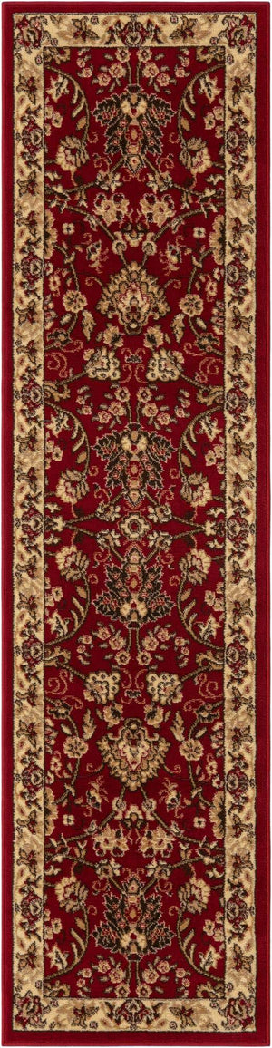 Burgundy 2' x 8' 2 Sialk Hill Runner Rug