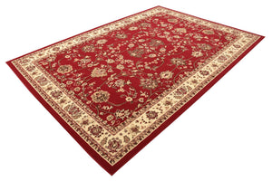 Burgundy 7' 1 x 10' Sialk Hill Rectangle Area Rug 100% Polypropylene Durable Easy Clean Classic Traditional Design Carpet for Interior Design for Sale at Rug Engine