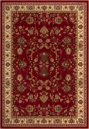 Burgundy 7' 1 x 10' Sialk Hill Rectangle Area Rug 100% Polypropylene Durable Easy Clean Classic Traditional Design Carpet for Interior Design for Sale at Rug Engine