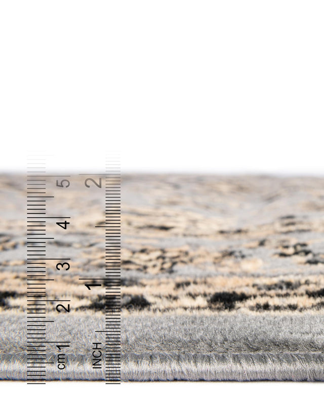 Gray 2' x 8' 2 Sialk Hill Runner Rug
