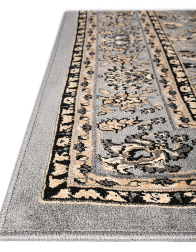 Gray 3' 1 x 16' 5 Sialk Hill Runner Area Rug 100% Polypropylene Durable Easy Clean Classic Traditional Design Carpet for Interior Design for Sale at Rug Engine