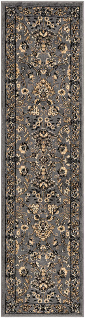 Gray 2' x 8' 2 Sialk Hill Runner Rug