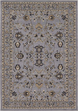 Gray 7' 1 x 10' Sialk Hill Rectangle Area Rug 100% Polypropylene Durable Easy Clean Classic Traditional Design Carpet for Interior Design for Sale at Rug Engine