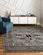 Gray 7' 10 x 7' 10 Taftan Square Area Rug