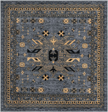 Gray 7' 10 x 7' 10 Taftan Square Area Rug