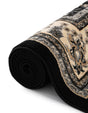 Black 5' 3 x 5' 3 Sialk Hill Square Area Rug 100% Polypropylene Durable Easy Clean Classic Traditional Design Carpet for Interior Design for Sale at Rug Engine