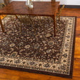 Brown 7' 10 x 7' 10 Sialk Hill Square Area Rug 100% Polypropylene Durable Easy Clean Classic Traditional Design Carpet for Interior Design for Sale at Rug Engine