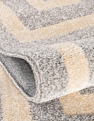 Gray 7' 1 x 10' Athens Rectangle Area Rug 100% Polypropylene With Cotton Backing Easy Clean Indoor Living Dining Room Bedroom Office Carpet for Sale at Rug Engine