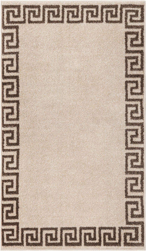 Beige and Brown 3' 1 x 5' 3 Athens Rectangle Area Rug 100% Polypropylene With Cotton Backing Easy Clean Indoor Living Dining Room Bedroom Office Carpet for Sale at Rug Engine