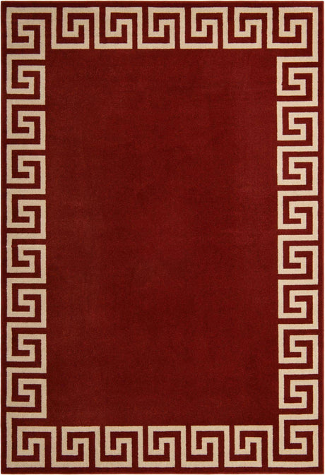 Terracotta 7' 1 x 10' Athens Rectangle Area Rug 100% Polypropylene With Cotton Backing Easy Clean Indoor Living Dining Room Bedroom Office Carpet for Sale at Rug Engine