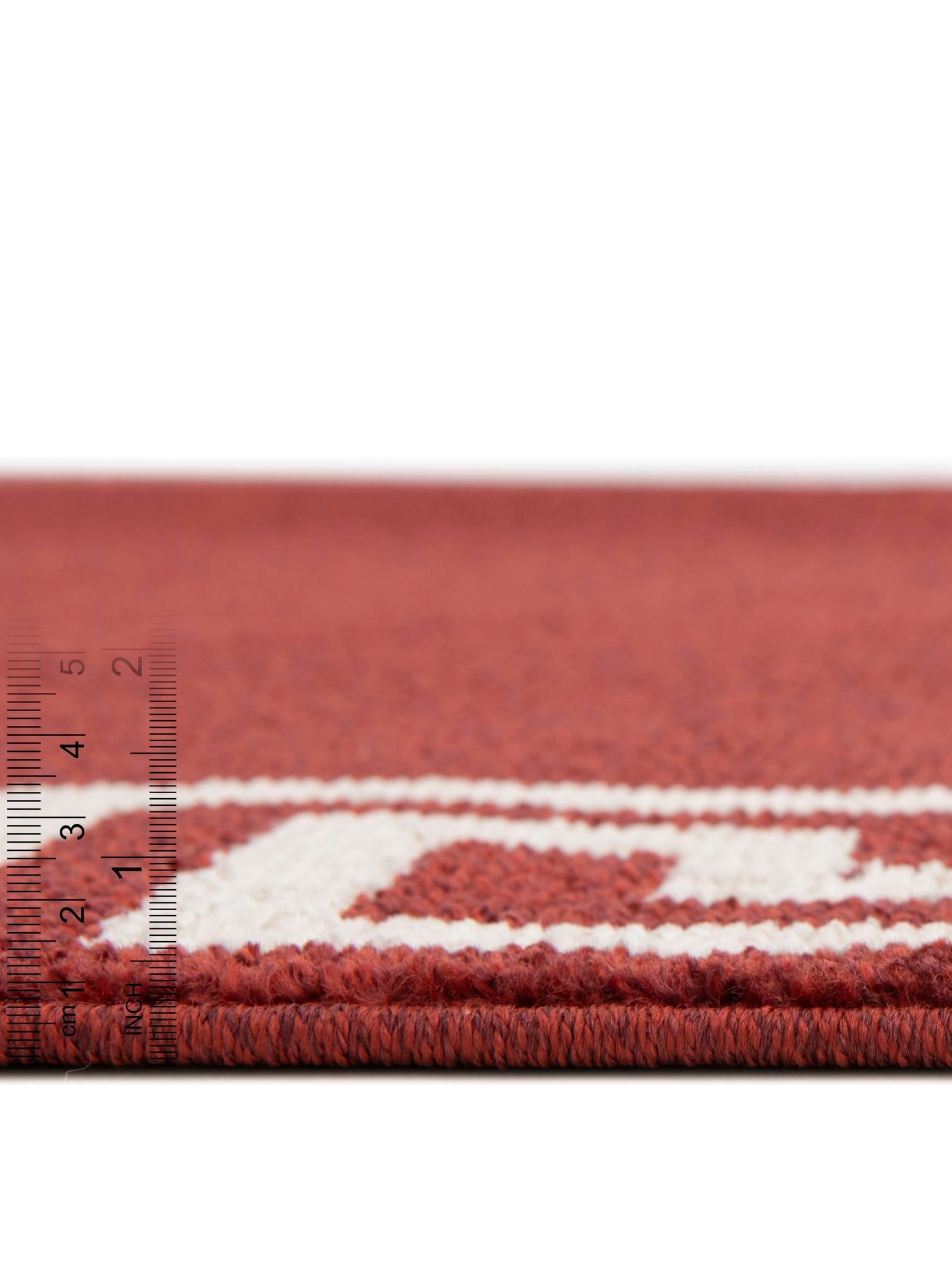 Terracotta 7' 10 x 7' 10 Athens Round Area Rug 100% Polypropylene With Cotton Backing Easy Clean Indoor Living Dining Room Bedroom Office Carpet for Sale at Rug Engine