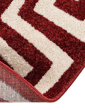 Terracotta 6' 1 x 6' 1 Athens Round Area Rug 100% Polypropylene With Cotton Backing Easy Clean Indoor Living Dining Room Bedroom Office Carpet for Sale at Rug Engine