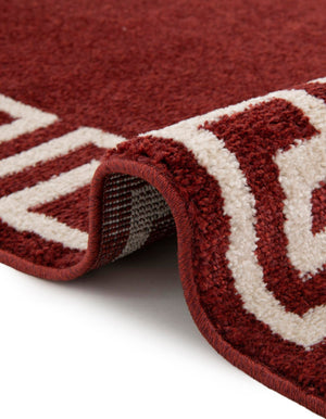 Terracotta 6' 1 x 6' 1 Athens Round Area Rug 100% Polypropylene With Cotton Backing Easy Clean Indoor Living Dining Room Bedroom Office Carpet for Sale at Rug Engine