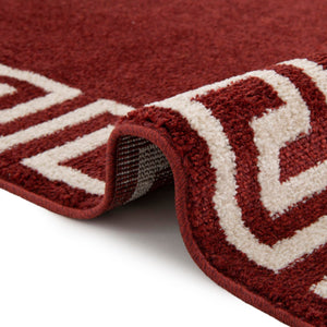 Terracotta 3' 1 x 5' 3 Athens Rectangle Area Rug 100% Polypropylene With Cotton Backing Easy Clean Indoor Living Dining Room Bedroom Office Carpet for Sale at Rug Engine