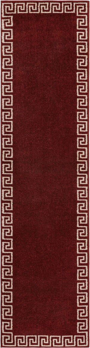 Terracotta 2' 7 x 10' Athens Runner Area Rug 100% Polypropylene With Cotton Backing Easy Clean Indoor Living Dining Room Bedroom Office Carpet for Sale at Rug Engine