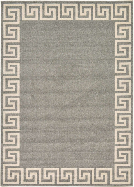 Gray 7' 1 x 10' Athens Rectangle Area Rug 100% Polypropylene With Cotton Backing Easy Clean Indoor Living Dining Room Bedroom Office Carpet for Sale at Rug Engine