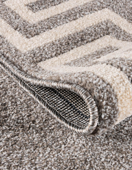 Gray 7' 1 x 10' Athens Rectangle Area Rug 100% Polypropylene With Cotton Backing Easy Clean Indoor Living Dining Room Bedroom Office Carpet for Sale at Rug Engine