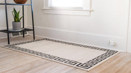 Beige and Gray 7' 1 x 10' Athens Rectangle Area Rug 100% Polypropylene With Cotton Backing Easy Clean Indoor Living Dining Room Bedroom Office Carpet for Sale at Rug Engine