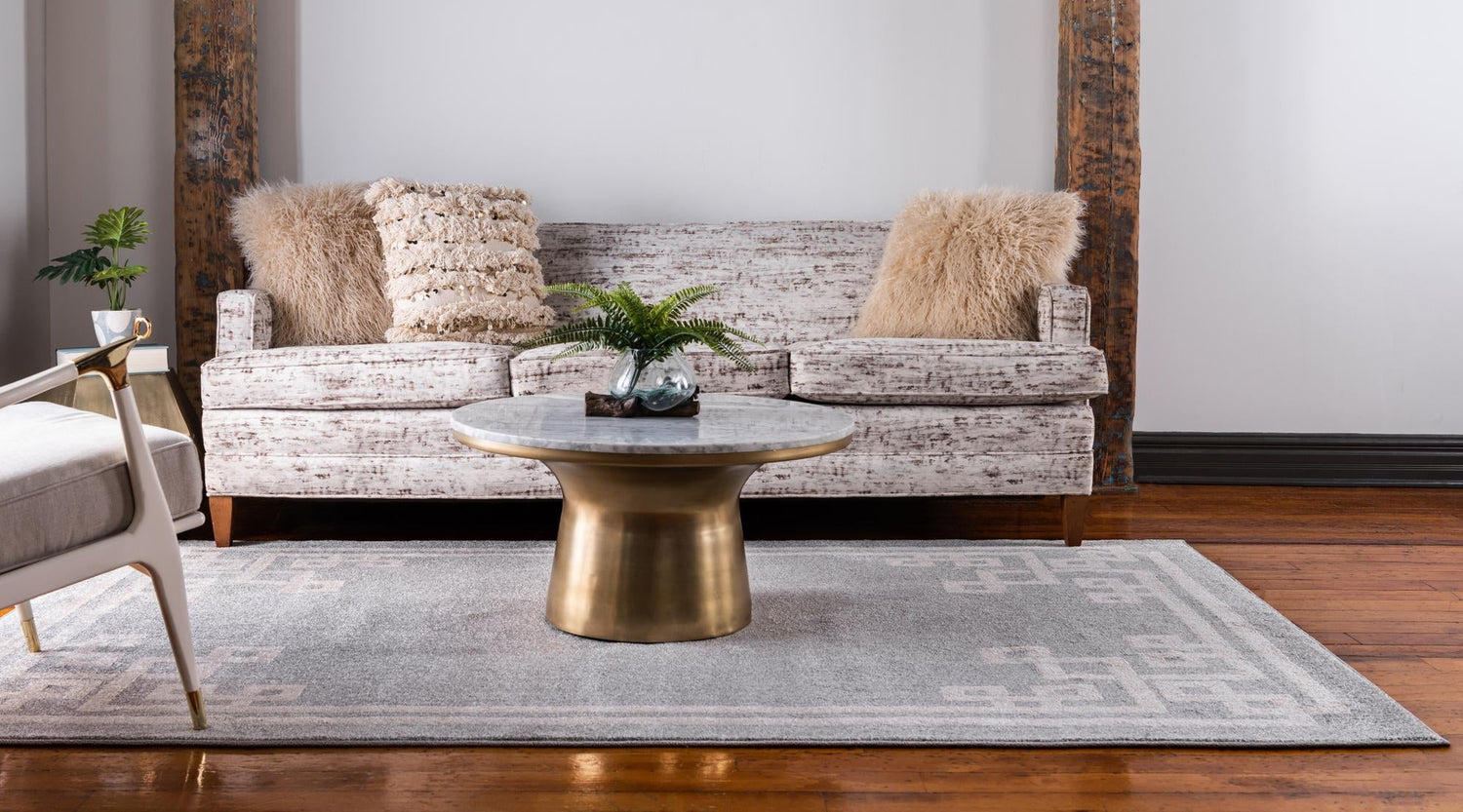 Gray 3' 3 x 5' 3 Athens Rectangle Area Rug 100% Polypropylene With Cotton Backing Easy Clean Indoor Living Dining Room Bedroom Office Carpet for Sale at Rug Engine