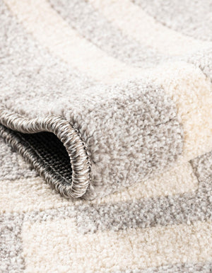 Gray 7' 1 x 10' Athens Rectangle Area Rug 100% Polypropylene With Cotton Backing Easy Clean Indoor Living Dining Room Bedroom Office Carpet for Sale at Rug Engine