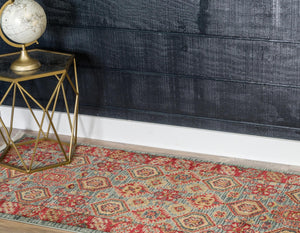 Light Blue 3' x 10' Sahand Runner Rug