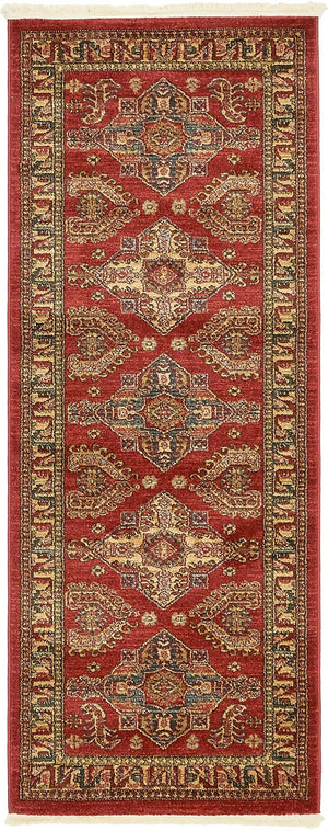Red 3' x 7' Sahand Runner Rug