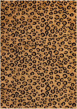Light Brown 7' 1 x 10' Wildlife Rectangle Area Rug Animal Print Safari Jungle Inspired Carpet for Unique Modern Interior Design for Sale at Rug Engine