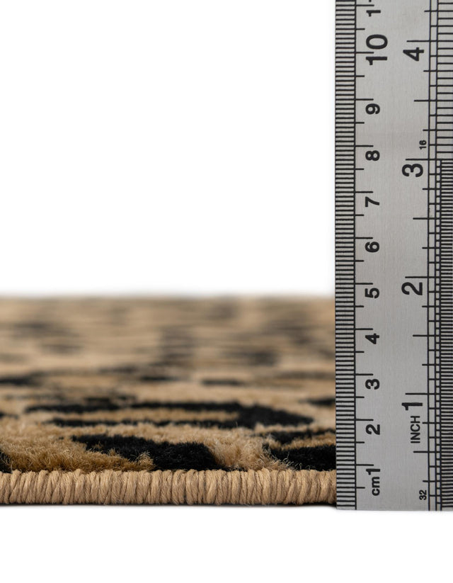 Light Brown 6' 1 x 9' Wildlife Rectangle Area Rug Animal Print Safari Jungle Inspired Carpet for Unique Modern Interior Design for Sale at Rug Engine