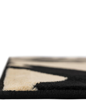 Ivory 7' 1 x 10' Wildlife Rectangle Area Rug Animal Print Safari Jungle Inspired Carpet for Unique Modern Interior Design for Sale at Rug Engine