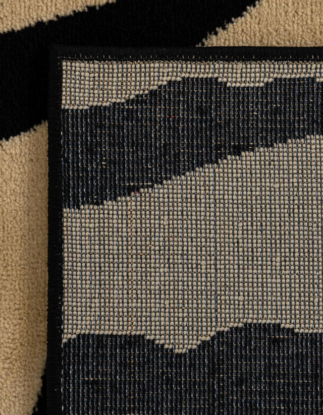 Ivory 7' 1 x 10' Wildlife Rectangle Area Rug Animal Print Safari Jungle Inspired Carpet for Unique Modern Interior Design for Sale at Rug Engine