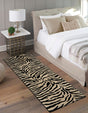 Ivory 2' 7 x 10' Wildlife Runner Area Rug Animal Print Safari Jungle Inspired Carpet for Unique Modern Interior Design for Sale at Rug Engine