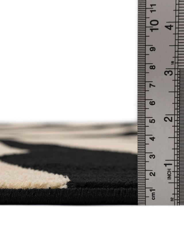 Ivory 2' 7 x 10' Wildlife Runner Area Rug Animal Print Safari Jungle Inspired Carpet for Unique Modern Interior Design for Sale at Rug Engine