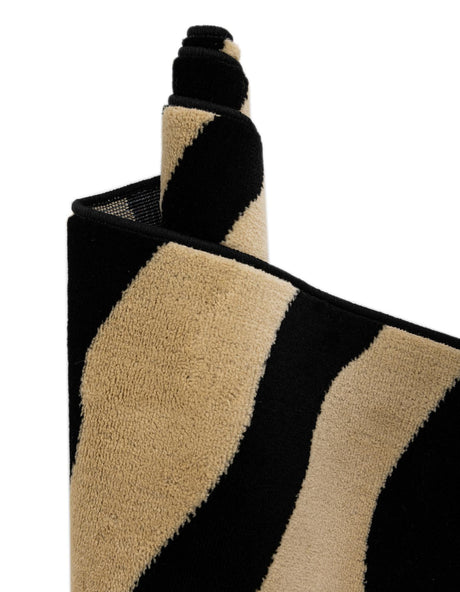Ivory 2' 7 x 10' Wildlife Runner Area Rug Animal Print Safari Jungle Inspired Carpet for Unique Modern Interior Design for Sale at Rug Engine