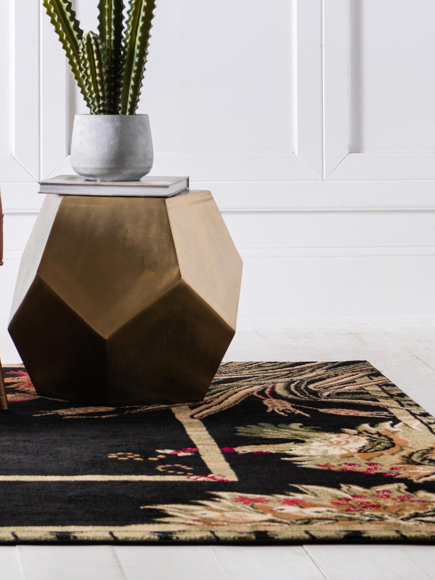 Black 6' 1 x 6' 1 Barnyard Square Area Rug 100% Polypropylene With Cotton Backing Traditional Cottage Rustic Classical Carpet for Living Office Bedroom Dining Room Easy to Clean Long Lasting & Durable Decor for Sale at Rug Engine