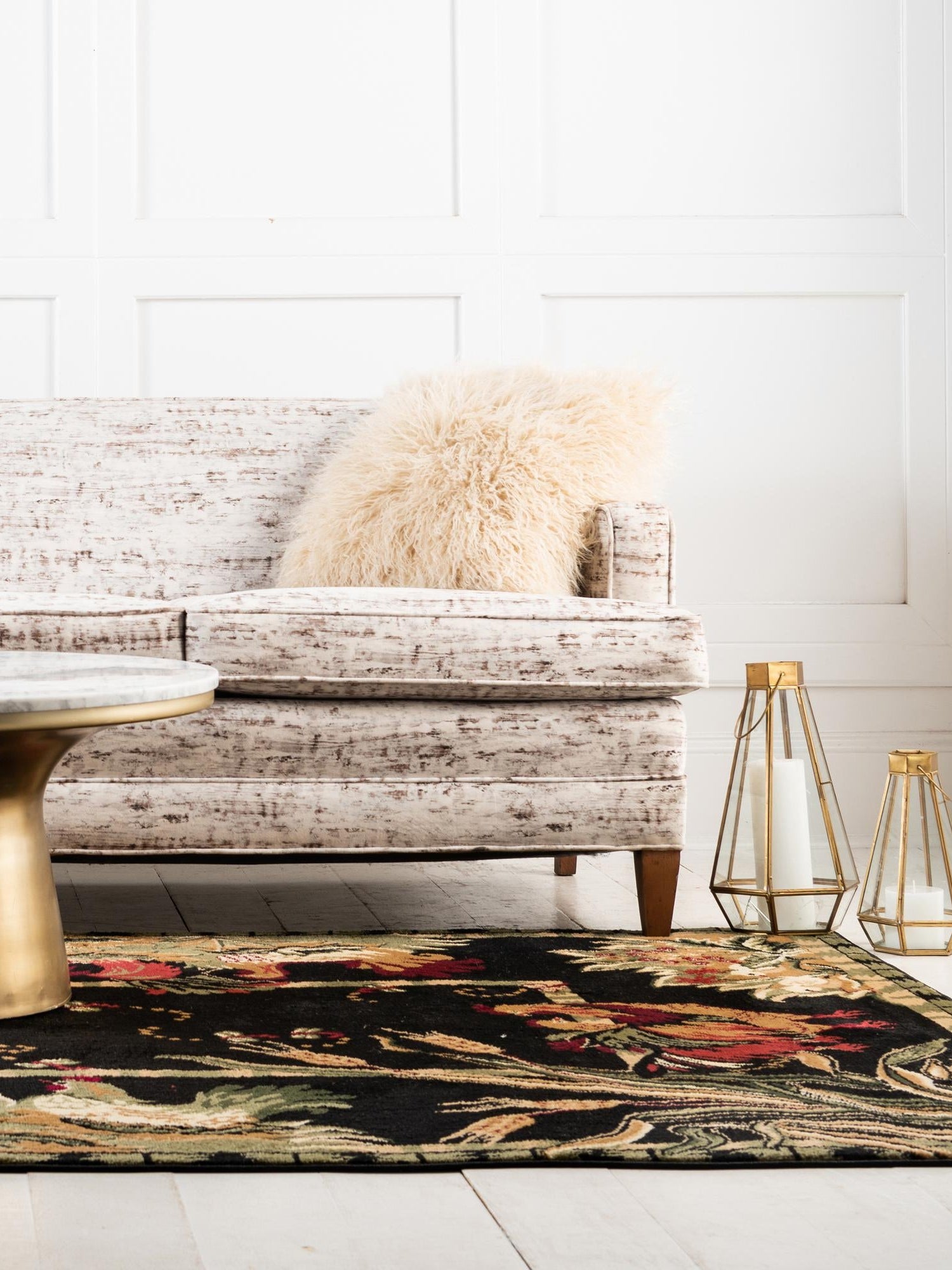 Black 9' x 12' Barnyard Rectangle Area Rug 100% Polypropylene With Cotton Backing Traditional Cottage Rustic Classical Carpet for Living Office Bedroom Dining Room Easy to Clean Long Lasting & Durable Decor for Sale at Rug Engine