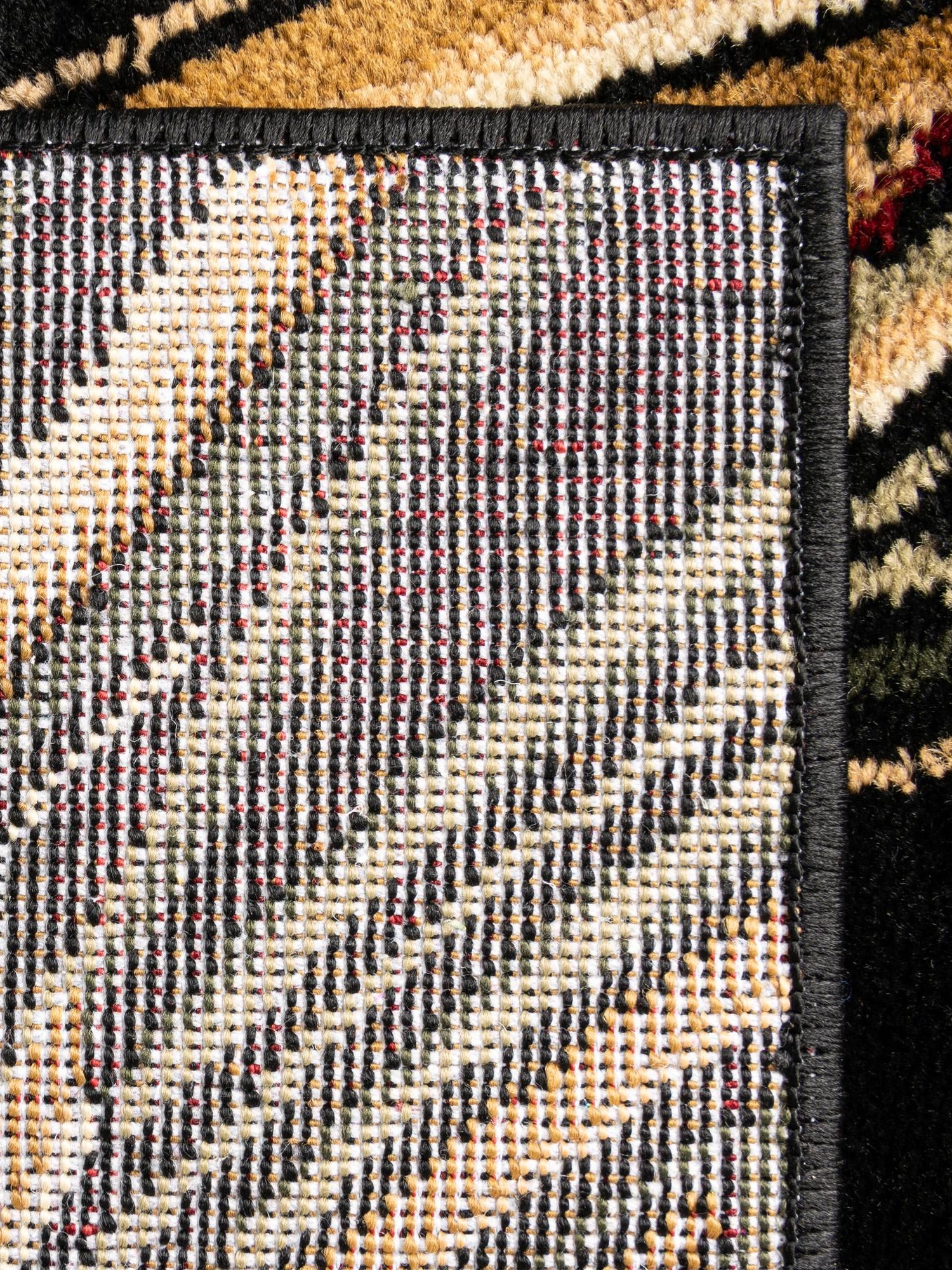 Black 2' x 3' 1 Barnyard Rectangle Area Rug 100% Polypropylene With Cotton Backing Traditional Cottage Rustic Classical Carpet for Living Office Bedroom Dining Room Easy to Clean Long Lasting & Durable Decor for Sale at Rug Engine