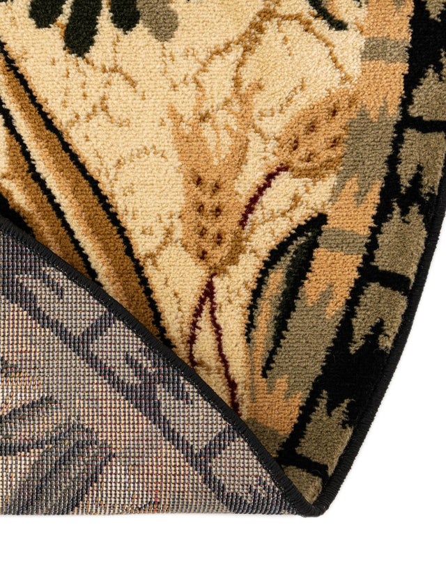 Cream 13' 1 x 13' 1 Barnyard Round Area Rug 100% Polypropylene With Cotton Backing Traditional Cottage Rustic Classical Carpet for Living Office Bedroom Dining Room Easy to Clean Long Lasting & Durable Decor for Sale at Rug Engine