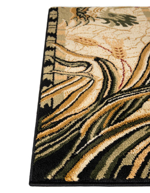 Cream 7' 10 x 7' 10 Barnyard Square Area Rug 100% Polypropylene With Cotton Backing Traditional Cottage Rustic Classical Carpet for Living Office Bedroom Dining Room Easy to Clean Long Lasting & Durable Decor for Sale at Rug Engine