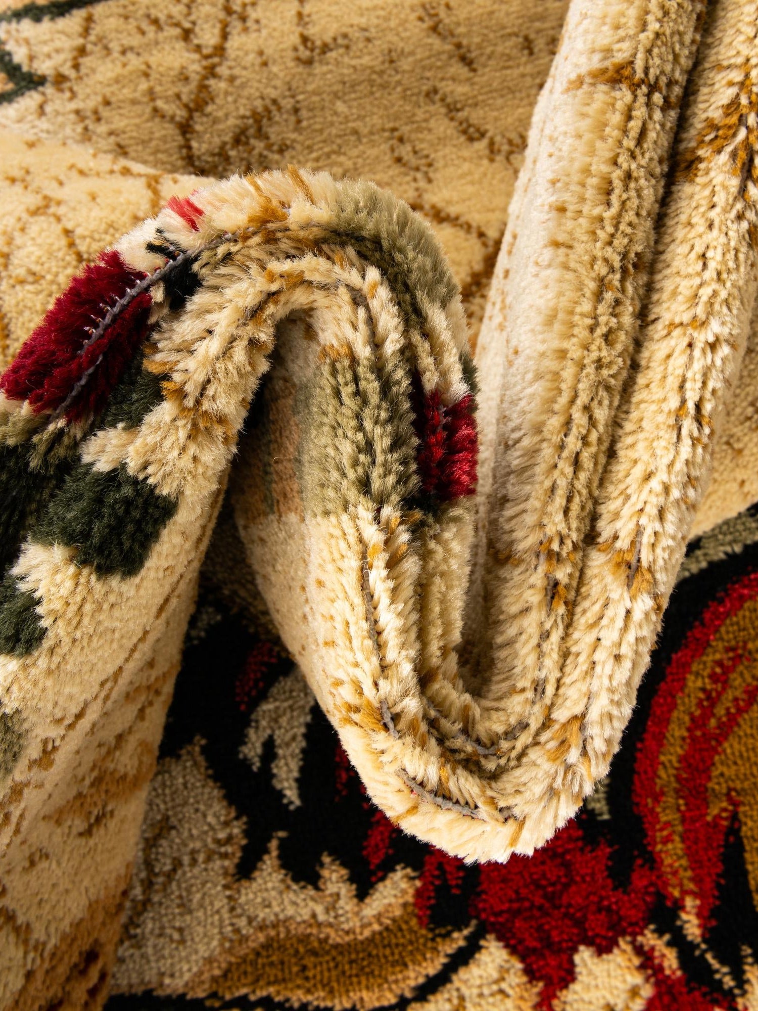 Cream 2' x 3' 1 Barnyard Rectangle Area Rug 100% Polypropylene With Cotton Backing Traditional Cottage Rustic Classical Carpet for Living Office Bedroom Dining Room Easy to Clean Long Lasting & Durable Decor for Sale at Rug Engine