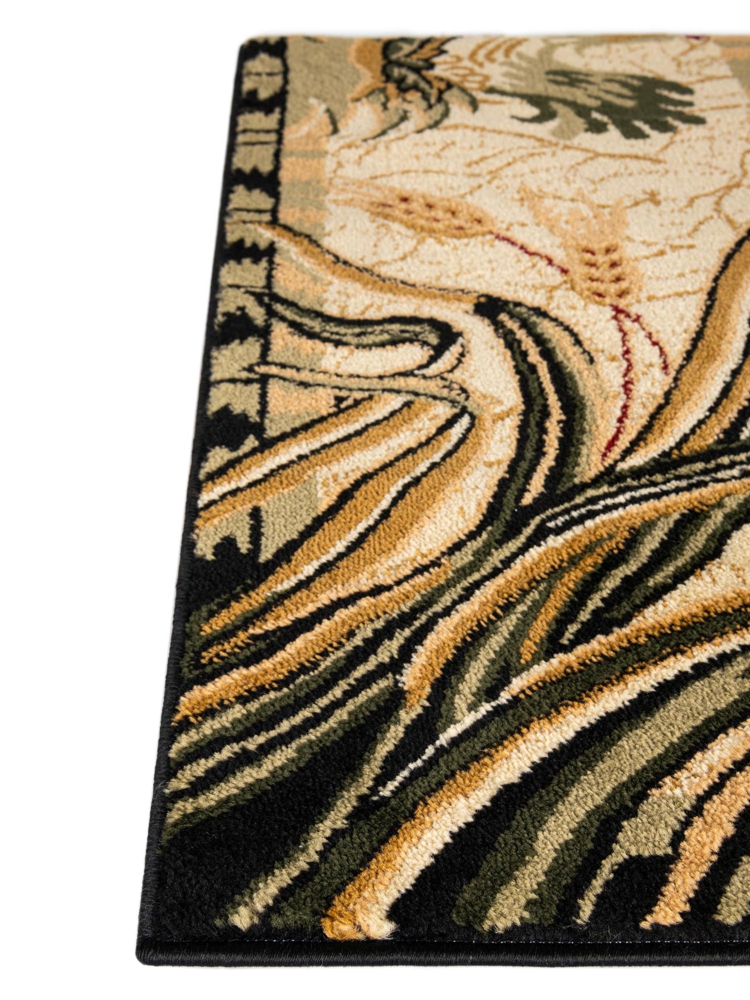 Cream 3' 1 x 16' 5 Barnyard Runner Area Rug 100% Polypropylene With Cotton Backing Traditional Cottage Rustic Classical Carpet for Living Office Bedroom Dining Room Easy to Clean Long Lasting & Durable Decor for Sale at Rug Engine