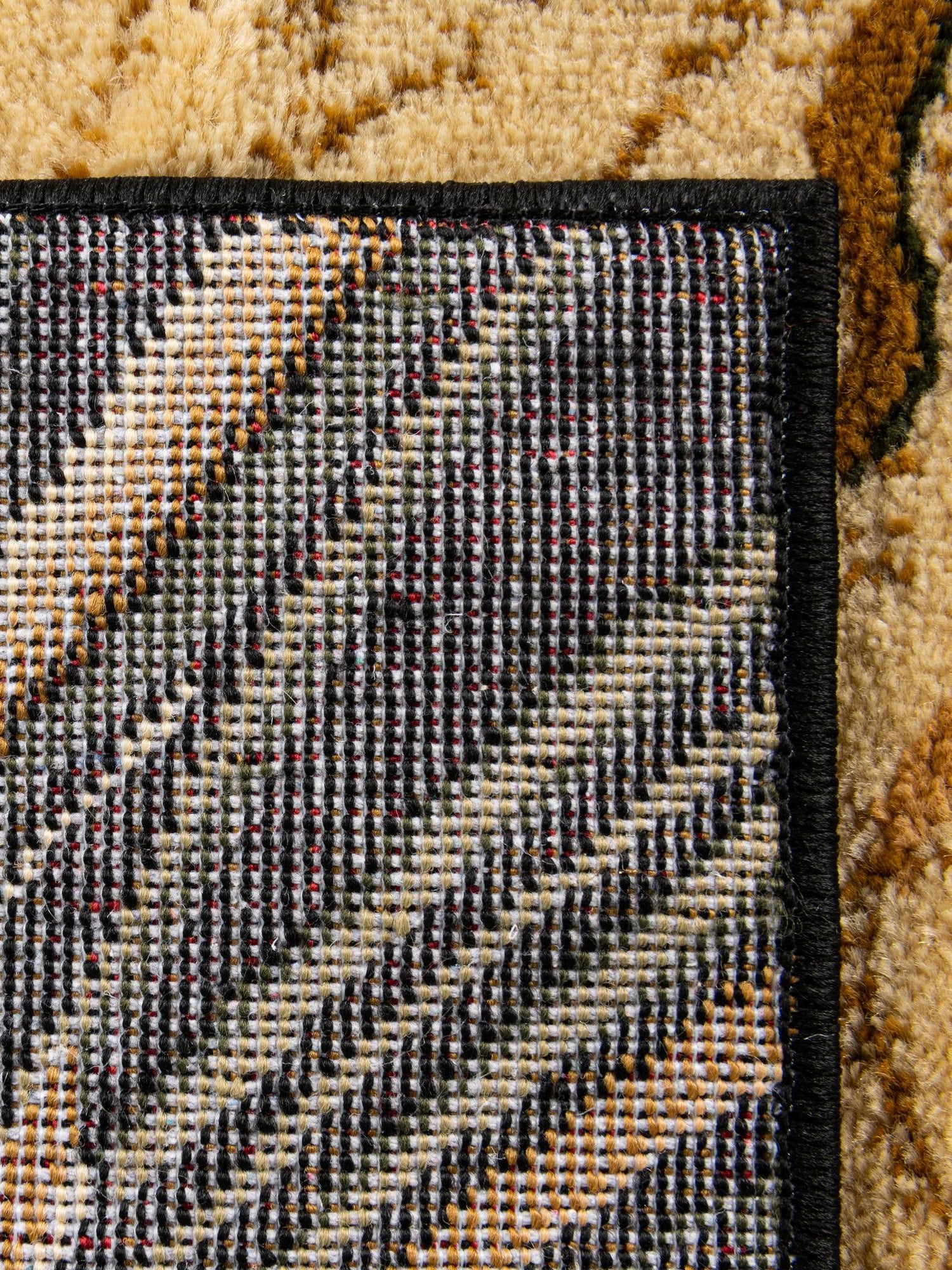 Cream 3' 1 x 16' 5 Barnyard Runner Area Rug 100% Polypropylene With Cotton Backing Traditional Cottage Rustic Classical Carpet for Living Office Bedroom Dining Room Easy to Clean Long Lasting & Durable Decor for Sale at Rug Engine