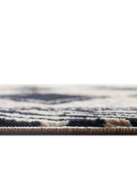 Light Brown 6' 1 x 6' 1 Wildlife Square Area Rug Animal Print Safari Jungle Inspired Carpet for Unique Modern Interior Design for Sale at Rug Engine