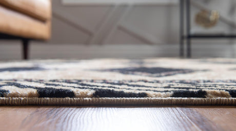Light Brown 7' 1 x 10' Wildlife Rectangle Area Rug Animal Print Safari Jungle Inspired Carpet for Unique Modern Interior Design for Sale at Rug Engine