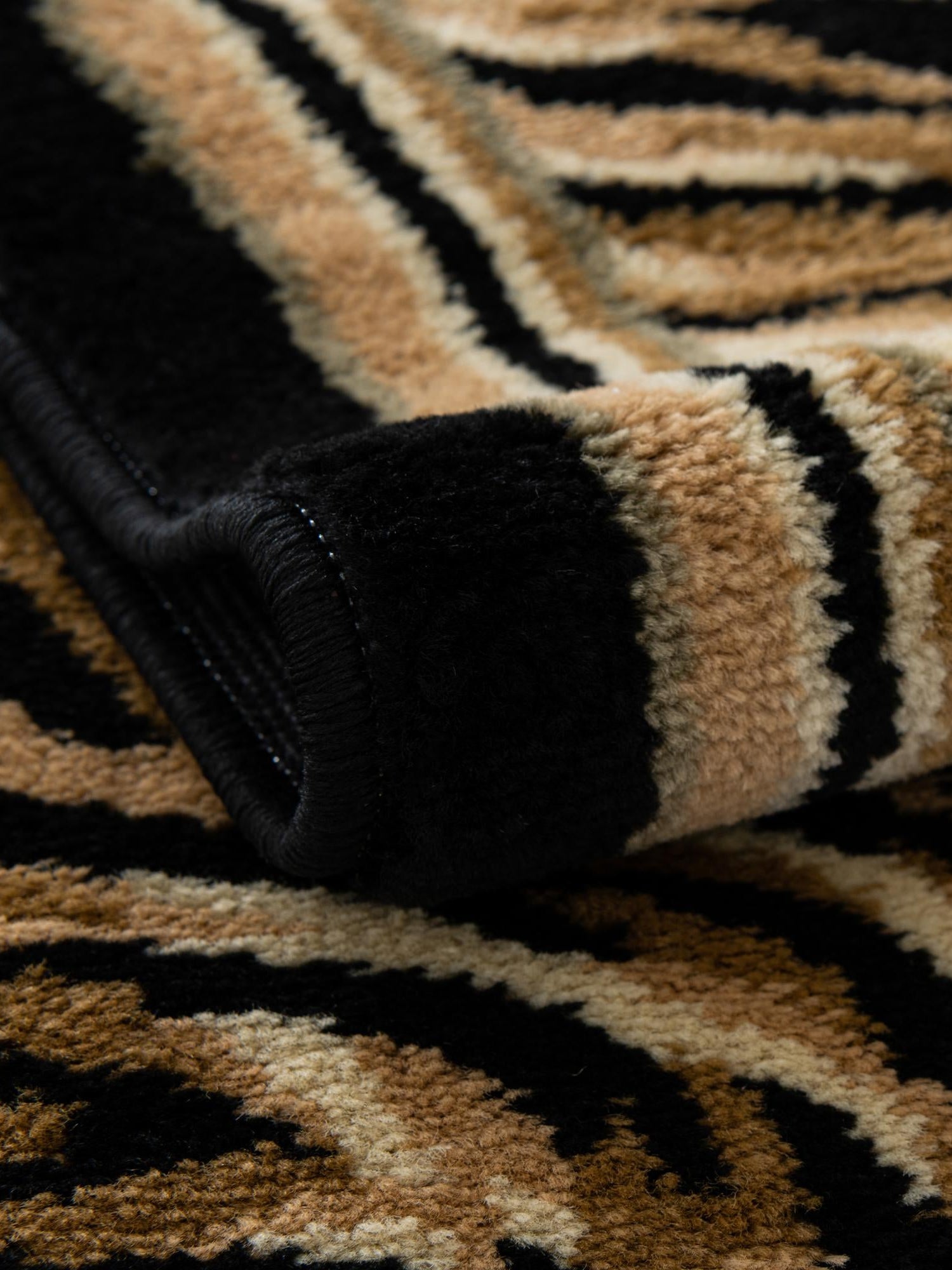 Light Brown 5' 3 x 5' 3 Wildlife Round Area Rug Animal Print Safari Jungle Inspired Carpet for Unique Modern Interior Design for Sale at Rug Engine
