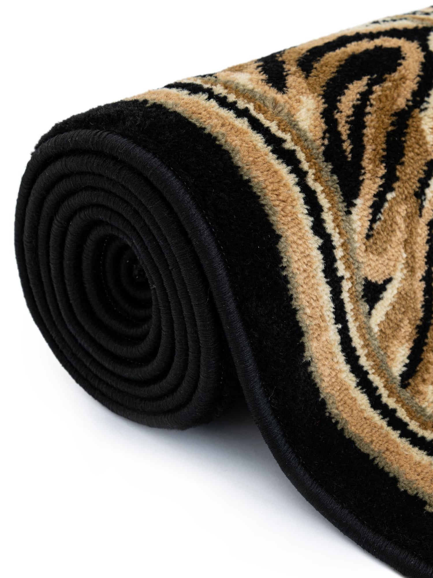 Light Brown 3' 1 x 3' 1 Wildlife Round Area Rug Animal Print Safari Jungle Inspired Carpet for Unique Modern Interior Design for Sale at Rug Engine
