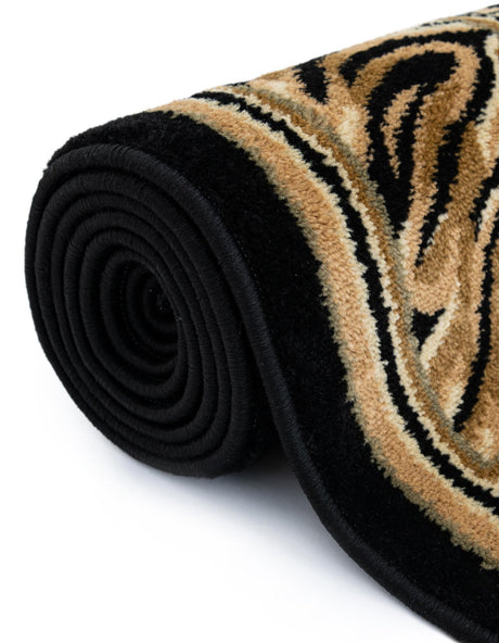 Light Brown 3' 1 x 3' 1 Wildlife Round Area Rug Animal Print Safari Jungle Inspired Carpet for Unique Modern Interior Design for Sale at Rug Engine